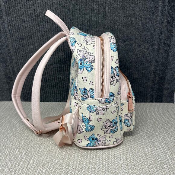 Loungefly Disney Parks Exclusive Mini Backpack Lilo & Stitch Angel Hearts Bag main image 2